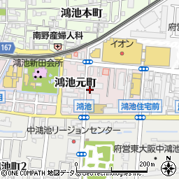 大阪府東大阪市鴻池元町10-43周辺の地図