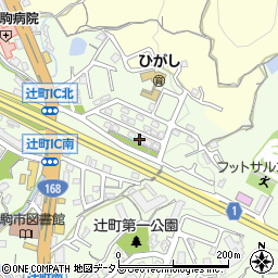 奈良県生駒市辻町31-17周辺の地図