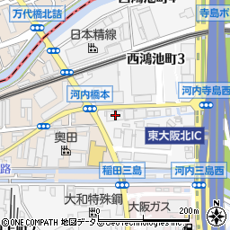 巴バルブ大阪工場周辺の地図