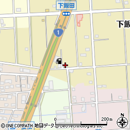 静岡県浜松市中央区下飯田町378周辺の地図