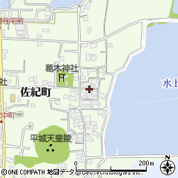 奈良県奈良市佐紀東町周辺の地図