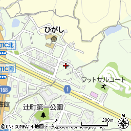 奈良県生駒市辻町257周辺の地図