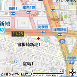 元祖 鉄板焼ステーキ 神戸みその 大阪店周辺の地図