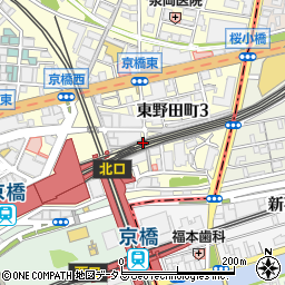 大阪府大阪市都島区東野田町3丁目5-8周辺の地図