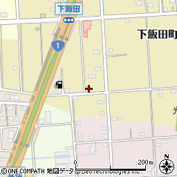 静岡県浜松市中央区下飯田町404周辺の地図