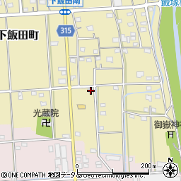静岡県浜松市中央区下飯田町300周辺の地図