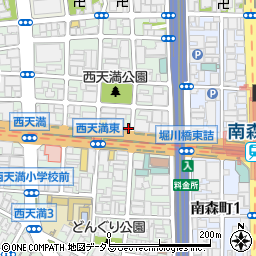 ブレイク西天満駐車場周辺の地図