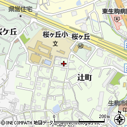 奈良県生駒市辻町882-121周辺の地図