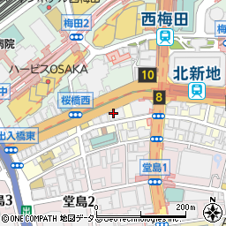 スポーツオアシス　梅田店周辺の地図