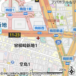ビッグエコー BIG ECHO 梅田北新地店周辺の地図
