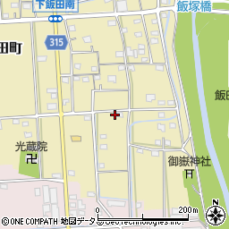 静岡県浜松市中央区下飯田町296周辺の地図