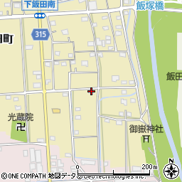 静岡県浜松市中央区下飯田町295周辺の地図