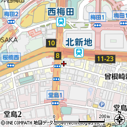 シェーン英会話　大阪・本校周辺の地図