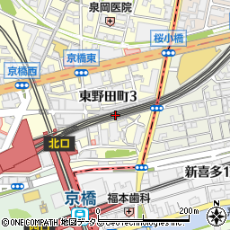 ミンミン 京橋周辺の地図