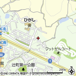 奈良県生駒市辻町257-18周辺の地図