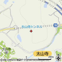 太山寺トンネル周辺の地図