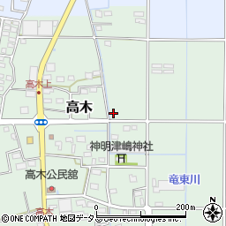 静岡県磐田市高木283周辺の地図