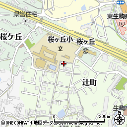 奈良県生駒市辻町882-129周辺の地図