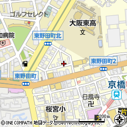 リパーク東野田町４丁目駐車場周辺の地図