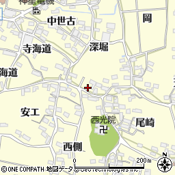 愛知県田原市浦町深堀3周辺の地図