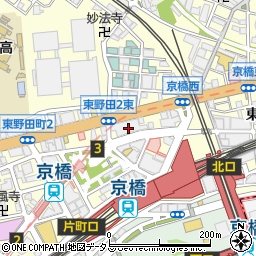 イーオン　京橋校周辺の地図