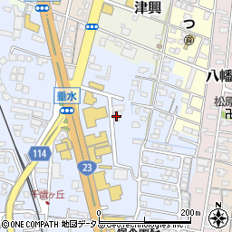 三重県津市垂水93周辺の地図