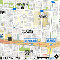 おそうじ本舗　阿波座店周辺の地図