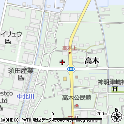 静岡県磐田市高木17周辺の地図