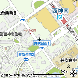 松のや 西神南店周辺の地図