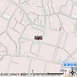 愛知県豊橋市老津町稲場周辺の地図