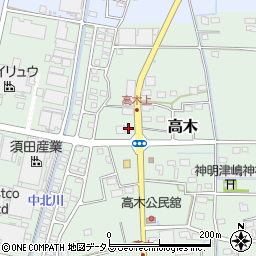 静岡県磐田市高木18周辺の地図