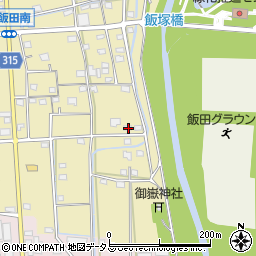静岡県浜松市中央区下飯田町222周辺の地図
