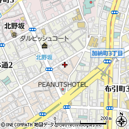 神戸中山手郵便局周辺の地図