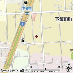 静岡県浜松市中央区下飯田町401周辺の地図
