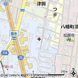 三重県津市垂水68周辺の地図