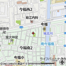 大阪市今福会館周辺の地図