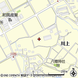 静岡県菊川市川上周辺の地図