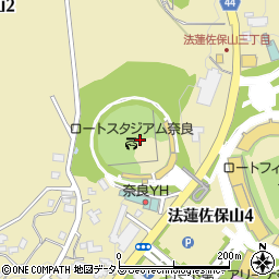 ロートスタジアム奈良周辺の地図