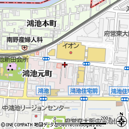 大阪府東大阪市鴻池元町10-8周辺の地図