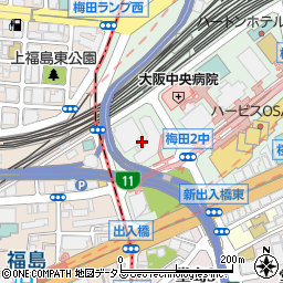 大阪府大阪市北区梅田3丁目4周辺の地図