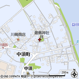 中須会館周辺の地図