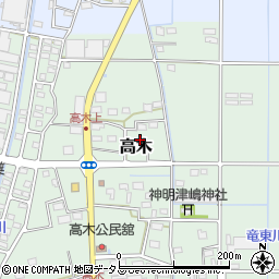 静岡県磐田市高木239周辺の地図