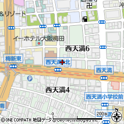 大阪機械記者室周辺の地図
