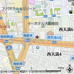 ホテルエルシエント大阪周辺の地図
