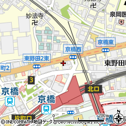 賃貸住宅サービス京橋店周辺の地図