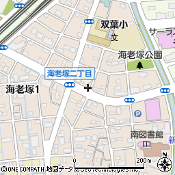 静岡県浜松市中央区海老塚周辺の地図