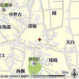 愛知県田原市浦町深堀8周辺の地図