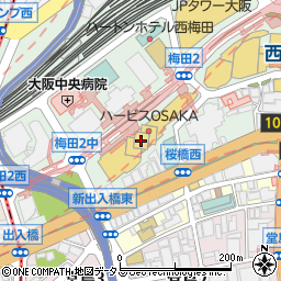 李朝園 ハービスPLAZA梅田店周辺の地図