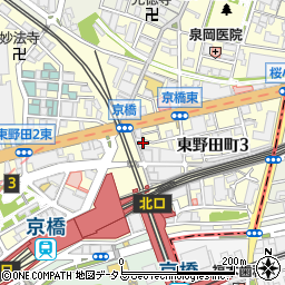 大京チケットサービス周辺の地図