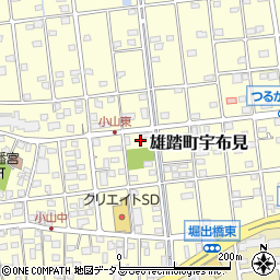 静岡県浜松市中央区雄踏町宇布見4613周辺の地図
